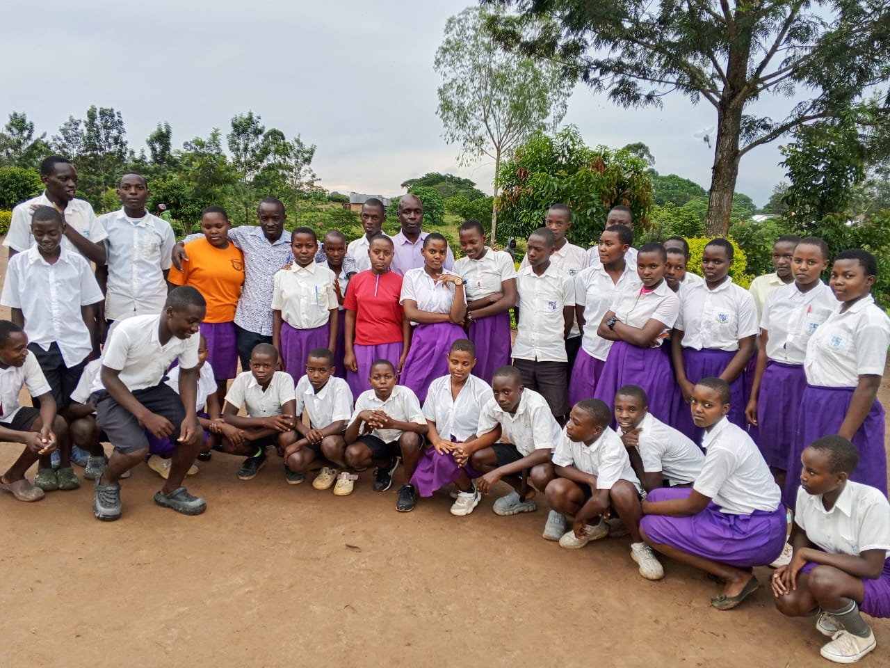 Contact Us Engari Secondary School students on campus